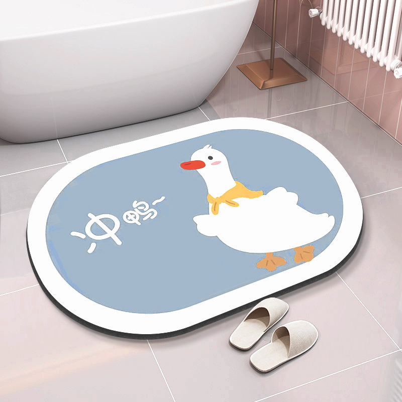 珪藻泥吸収性ソフトフロアマット浴室速乾性浴室ドアマット滑り止め浴室トイレ敷物|undefined