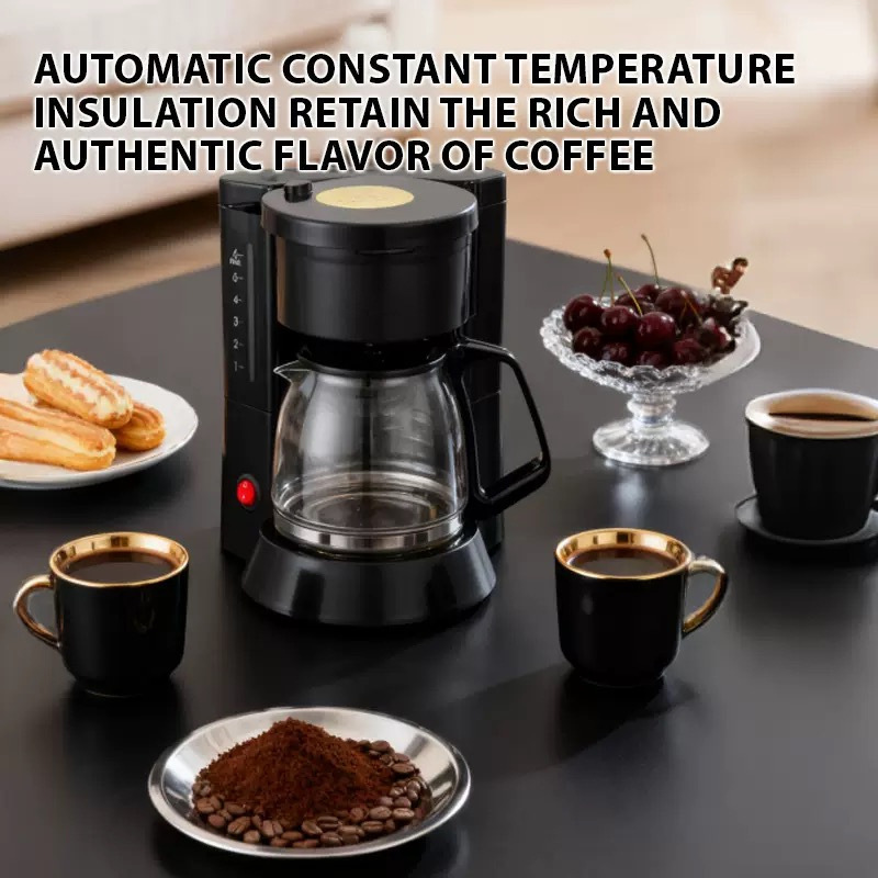 European Standard Cross-Border Coffee Machine, American Standard Mini Coffee Pot, Fully Automatic Household Drip Coffee Machine, Portable American Style