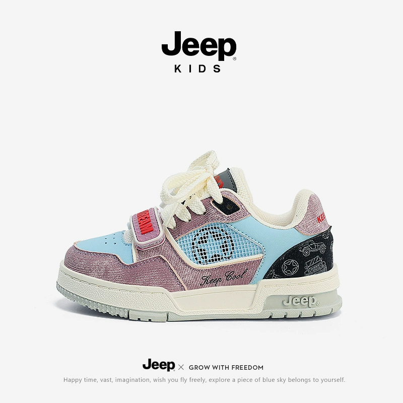 Детские кроссовки для спорта (Jeep) 2024 весна/осень, дышащая повседневная обувь, размеры 25–38