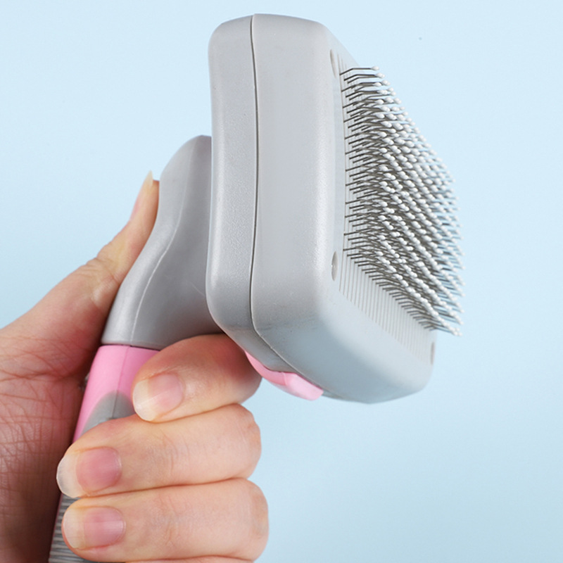 Pein para mascotas, cepillo de depilación para perros, gato, aguja de depilación flotante, pein para perros, limpiador de cabello para perros, suministros para pein para mascotas