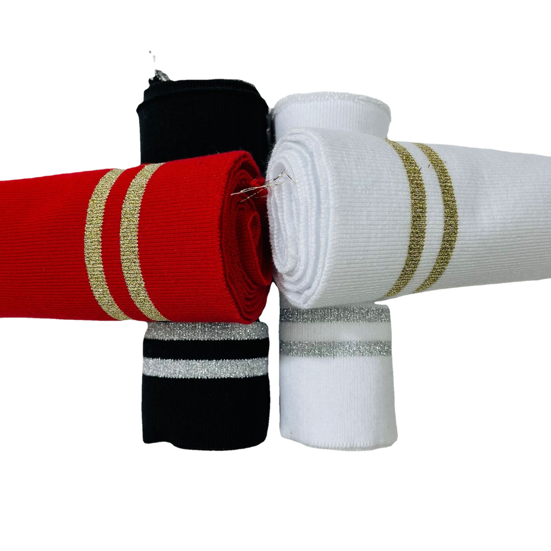 spring and autumn Elastic force Rib knitting Fabric mlb Hem Sweater hem Neckline Cuff Clothing accessories