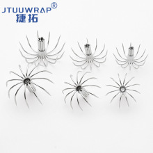 多規格不銹鋼傘鈎魷魚鈎配件防海水多爪鈎12爪章魚鈎木蝦漁具配件