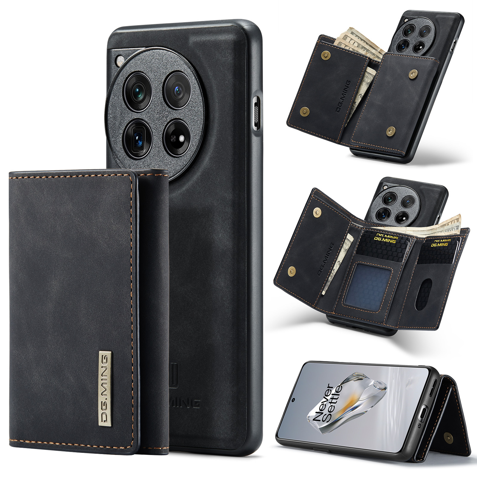 M1 per One Plus one plus 12 portafoglio multifunzionale custodia protettiva in pelle one plus 1 12 custodia magnetica per telefono_voghion.com