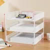 Three layers of high-gloss white-vertical style (thickened and bolded)