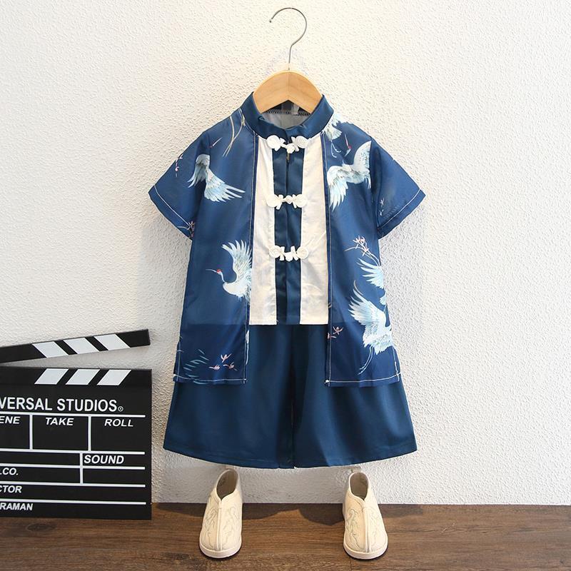 汉服男童中国风春秋宝宝唐装少爷服儿童古风国学套装幼儿园演出服|undefined