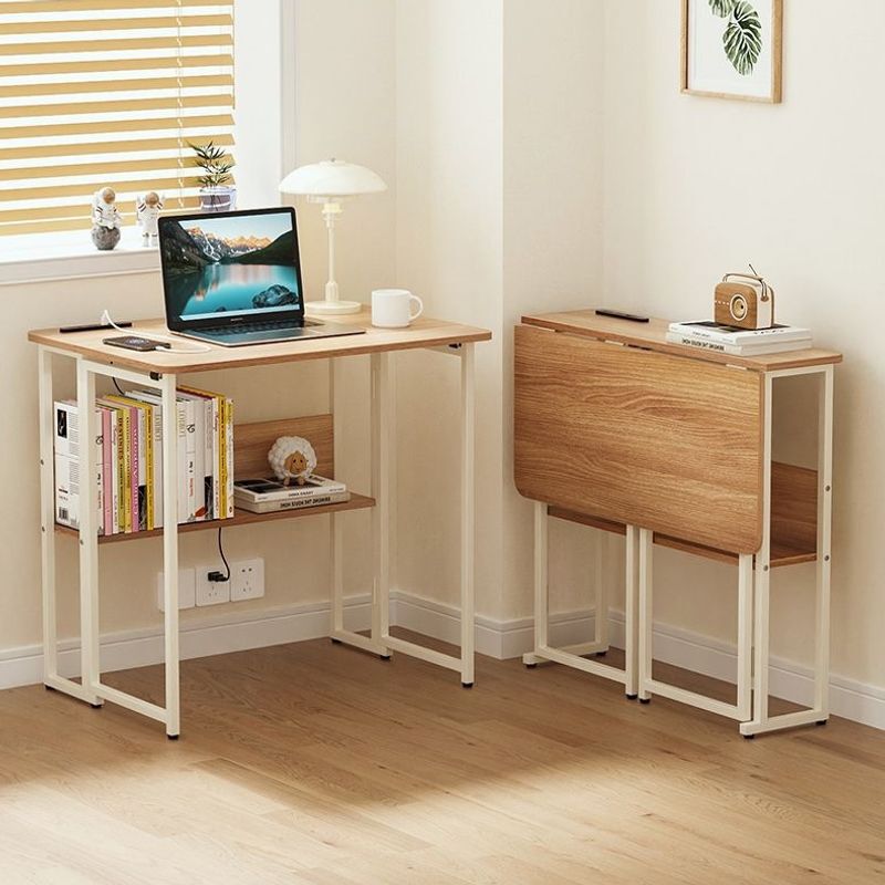 Folding Computer Desk for Home Use, Student Desk, Simple Office Desk, Small Apartment Folding Table, Writing Desk, Dormitory Table