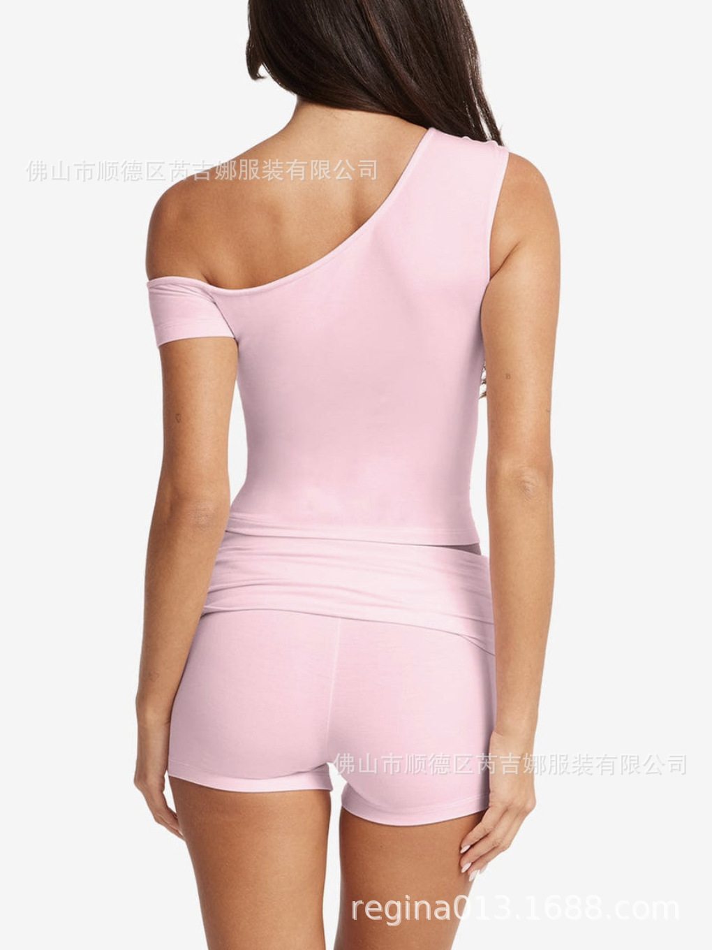 Suit de fitness europeo y americano chaleco de manga corta de yoga de cintura alta pantalones cortos deportivos para correr ocio delgados desnudos transpirables