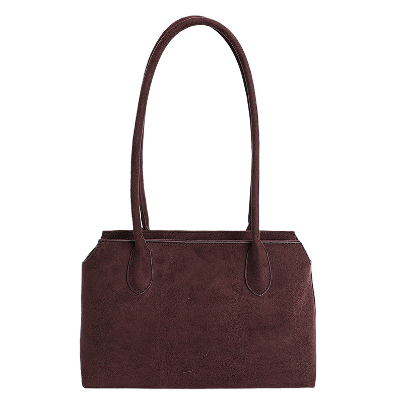Otoño y invierno bolsas de mano de terciopelo de seda para mujeres 2025 nuevo ocio versátil bolsas de hombro de gran capacidad bolsas de viaje