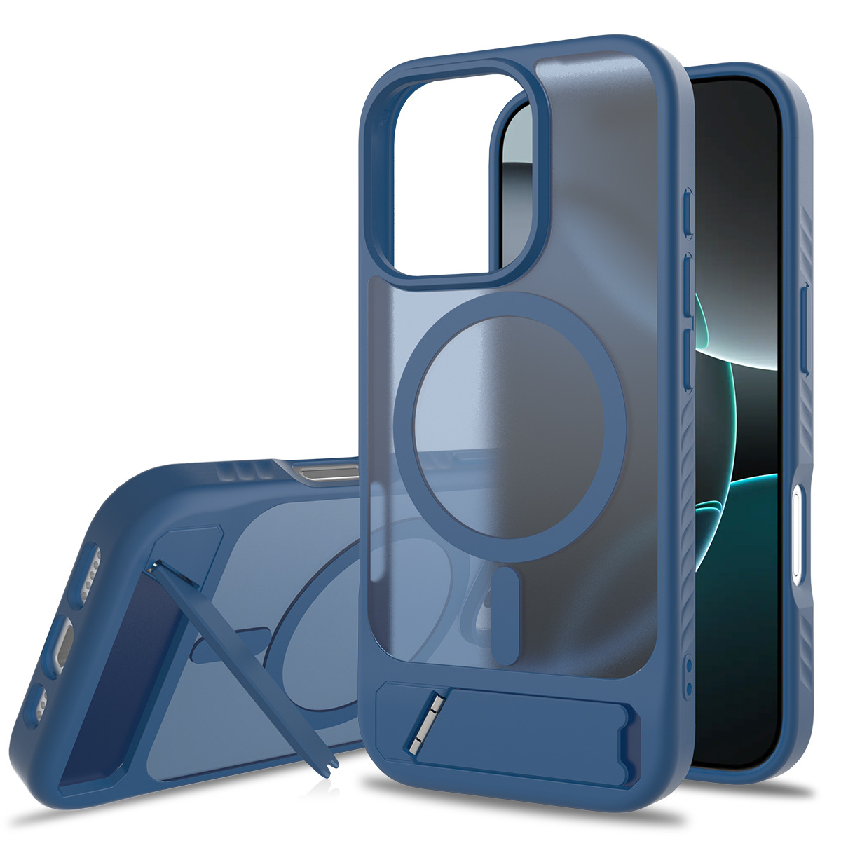 Nuevo tipo de iPhone 16E en forma de soporte de piel 2 - en - 1 a prueba de caídas Apple 16PRO cubierta de succión