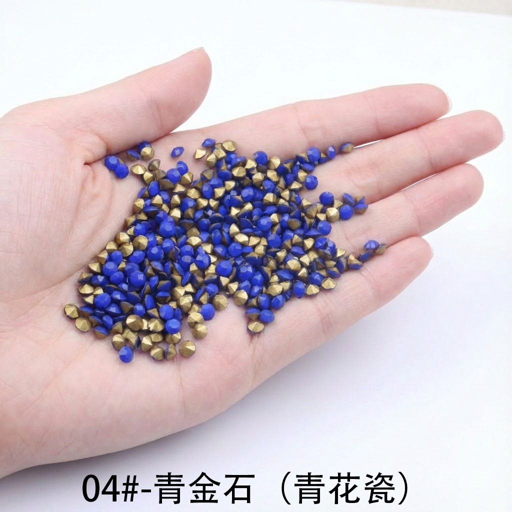 1 # - 6 # taladro de fondo de punta de venta directa fábrica transfronteriza taladro de uñas al por mayor accesorios de joyería DIY color completo