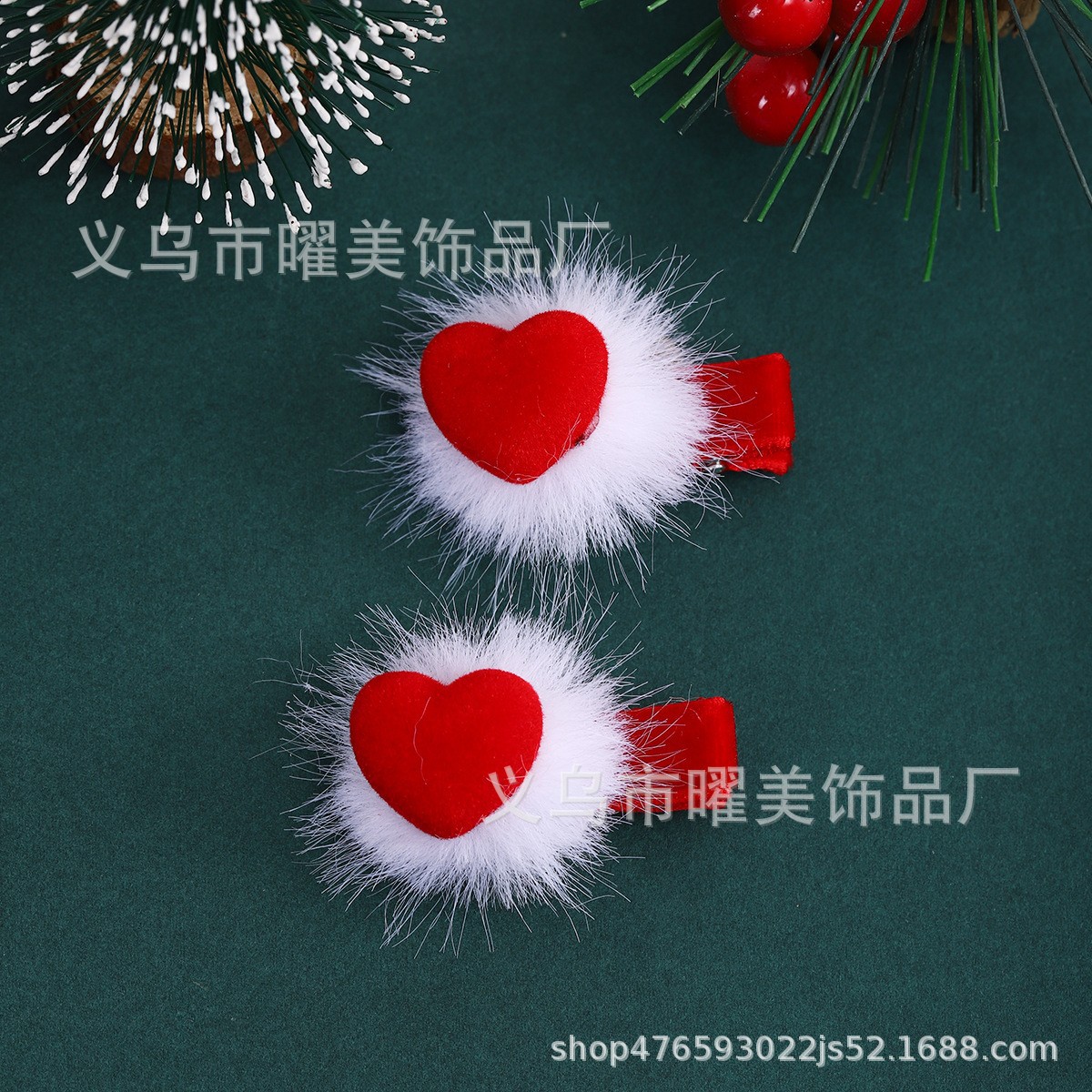 Año Nuevo Caballo arco rojo pinzas de cabello para niños Año Nuevo Fiesta de Año Nuevo pinzas de cabello para mujeres bebés lindos pinzas de cabello rotas BB