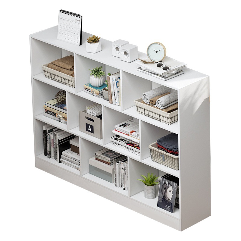 Simple estantería de pared de piso sala de estar de almacenamiento en capas rack de almacenamiento armario simple moderno hogar estantería