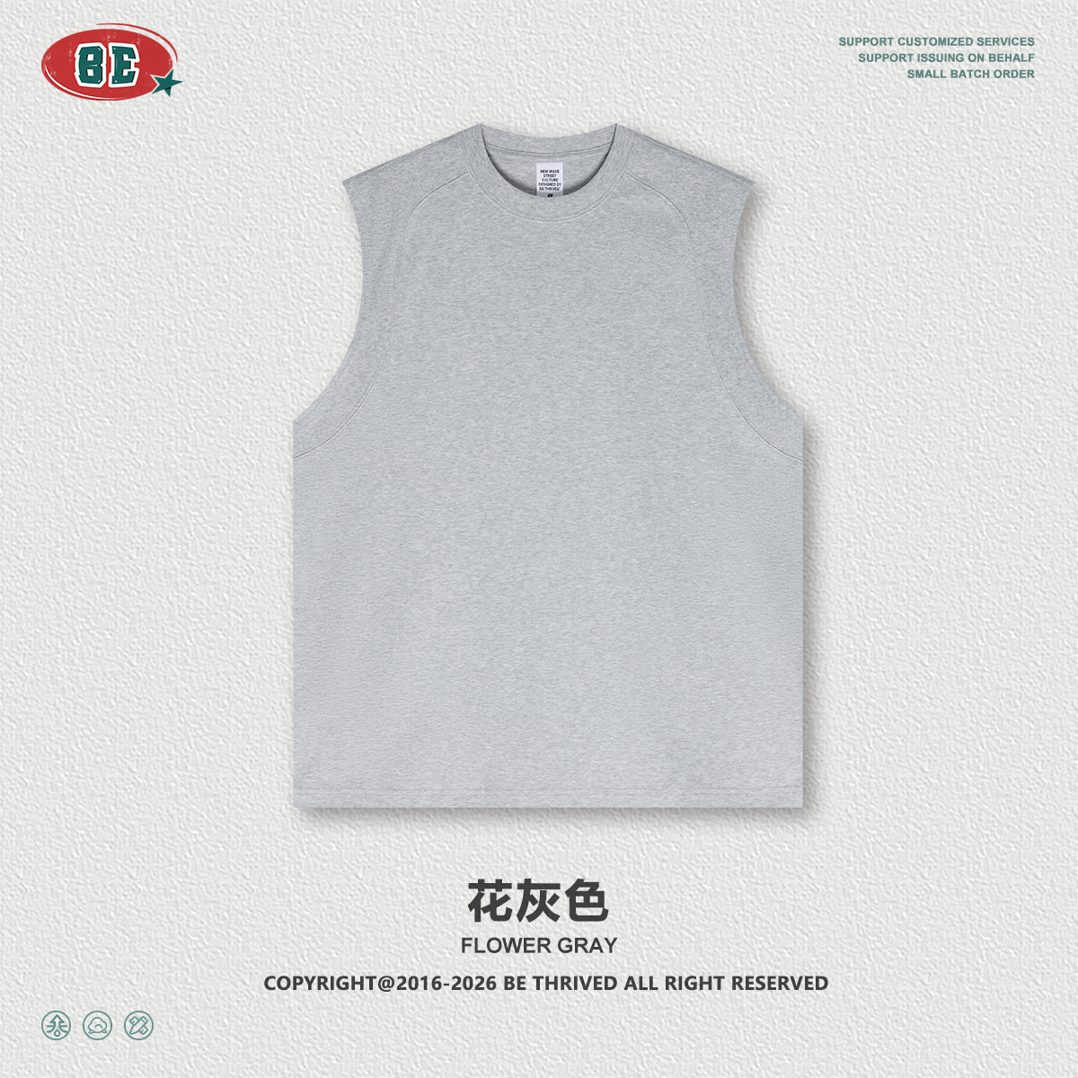 Be Hombres| 2026 verano nuevo producto Lysel estructura fría empalme chaleco sin mangas suelto chaqueta deportiva para hombres