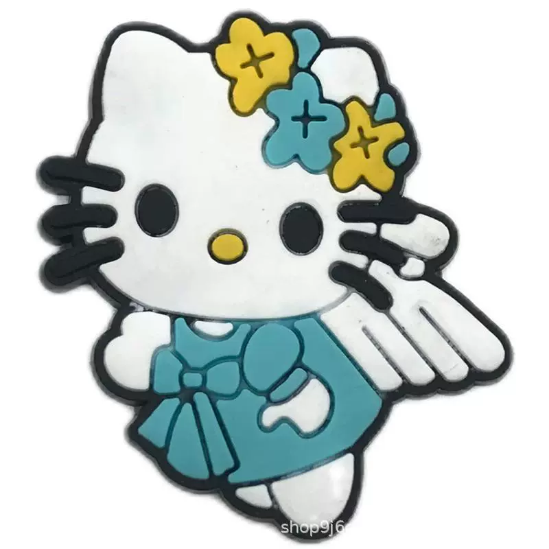 Hello Kitty, мультяшные туфли, съемная пряжка для обуви