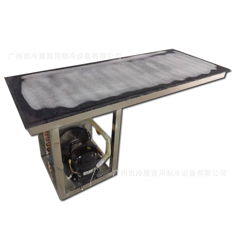 Buffet Ice Table Display Freezer Marble Refrigeration Table Top Direct Cooling Refrigerator Fish Seasoning Cold Storage Table
