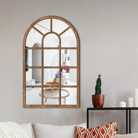 MZ420-427 跨境木质加亚克力镜面贴假窗客厅卧室书房装饰墙贴