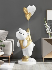 潮玩熊大型客廳落地擺件電視櫃沙發旁家居裝飾品輕奢喬遷新居