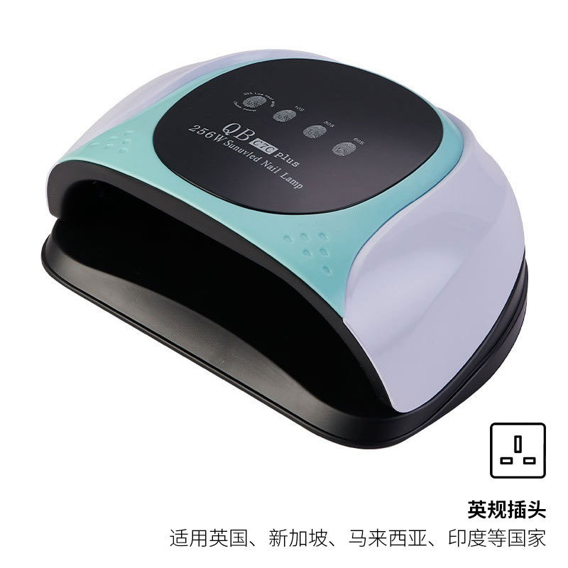 Nueva Lámpara de Uñas de 256W, Máquina de Uñas de Alta Potencia, Lámpara de Fototerapia, Secado Rápido de Esmalte de Uñas en Gel, Sensor Inteligente, Máquina de Fototerapia Transfronteriza