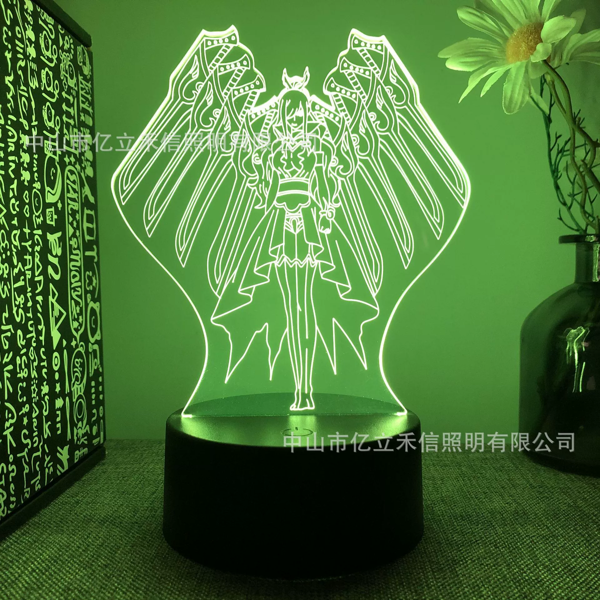 Гибридный 3D ночной светильник Fairy Tail Ailusa USB сенсорный цветной пульт ДУ LED креативная настольная лампа подарок