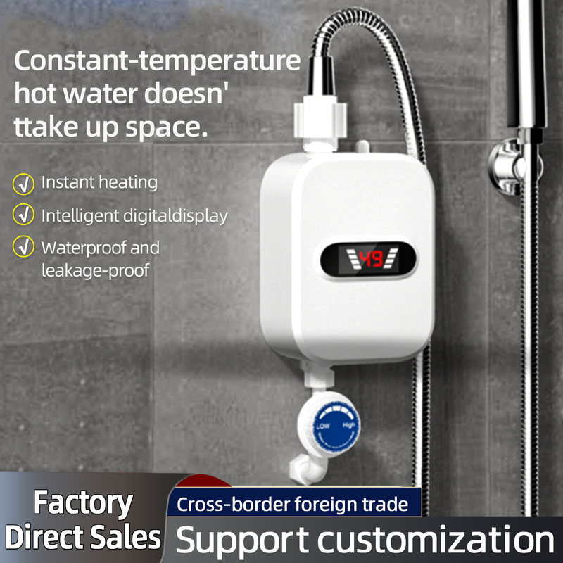 Foreign Trade Instant Hot Water Heater for Bathing, Household Use, Rental Housing, Small Shower Machine, No Water Storage, Fast Heating, Small Kitchen Appliance, Cross-Border Foreign Trade Instant Hot Water Heater for Bathing, Household Use, Rental Housing, Small Shower Machine, No Water Storage, Fast Heating, Small Kitchen Appliance, Cross-Border