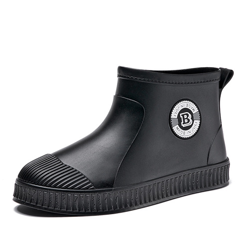 Cross-border fashionable rain boots for men, soft-soled outer wear waterproof rubber shoes, outdoor waterproof fishing shoes, anti-slip warm rain boots in rainy days
