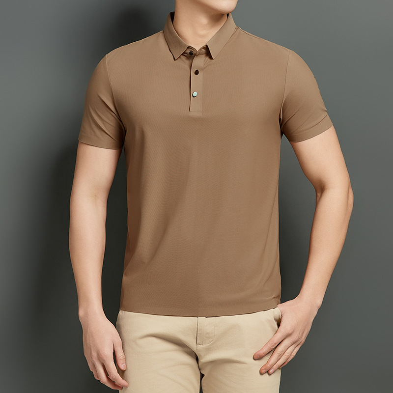 M - 8XL tamaño 15 colores fábrica de importación de pegamento de hielo de alta calidad polo camiseta sin marcas camiseta hombre solapa POL