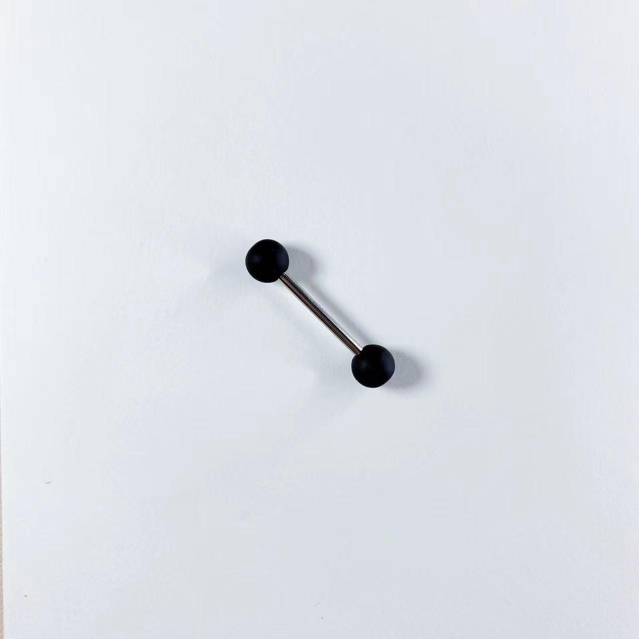 Hot Girl Acrylic Tongue Ring Niche Ins Tongue Piercing Jewelry 12mm Bar Length Stainless Steel Wholesale detail image 11