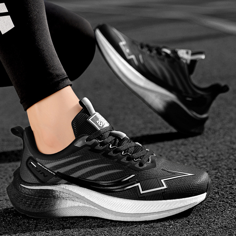 Comercio exterior 48 zapatos de corrida de carbono de cuero para hombres zapatos deportivos de maratón profesional zapatos de entrenamiento físico para estudiantes