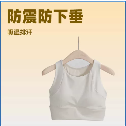 High-Intensity Sports Bra for Women, Shock-Proof and Anti-Sagging Yoga Vest, Fitness Bra Wx356