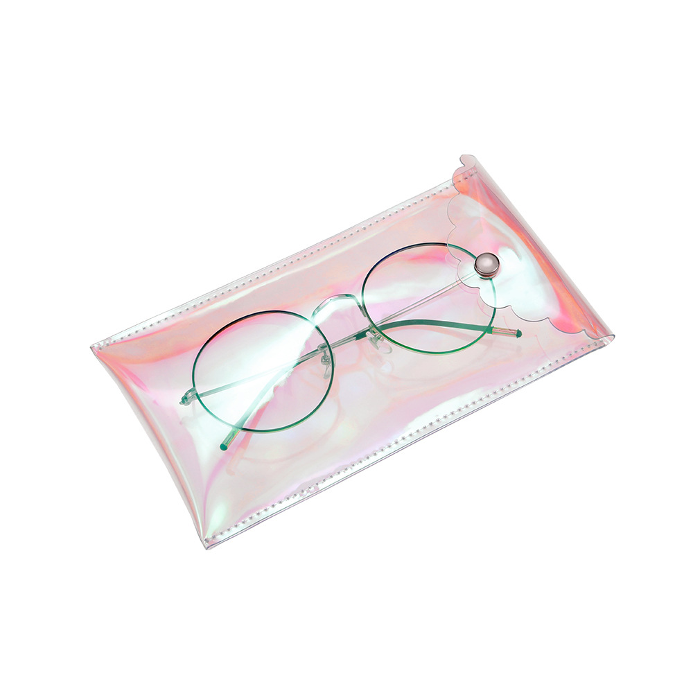 Casual Solid Color Pvc Unisex Glasses Pouch display picture 2