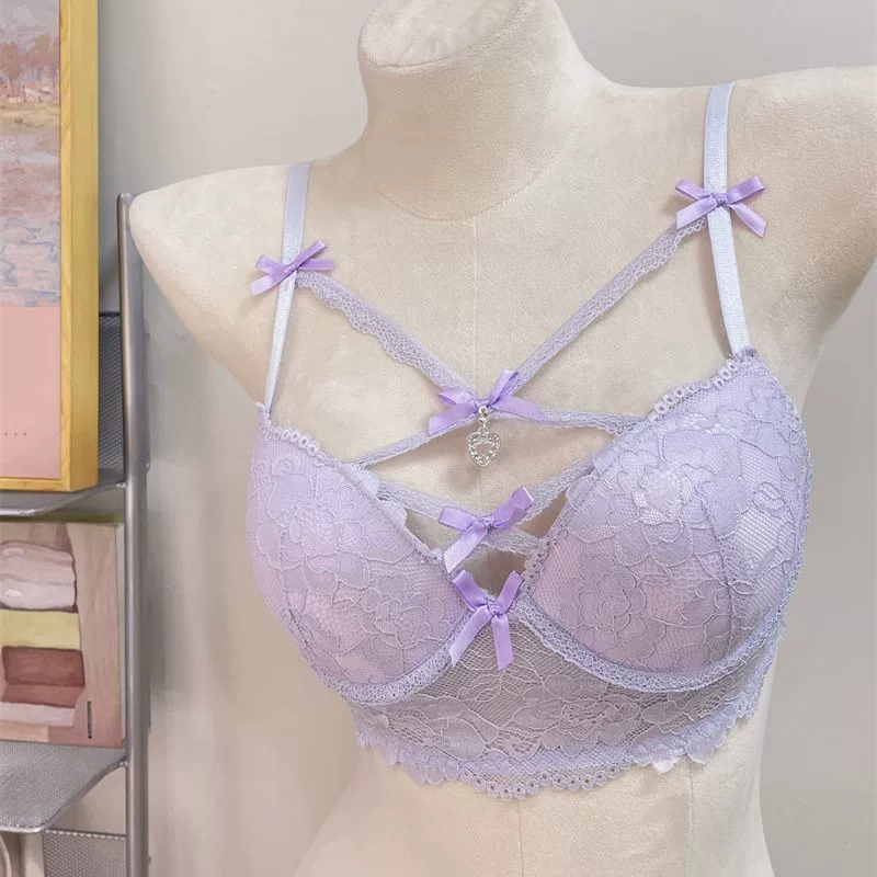 Sexy lace underwear, supporting push up bra