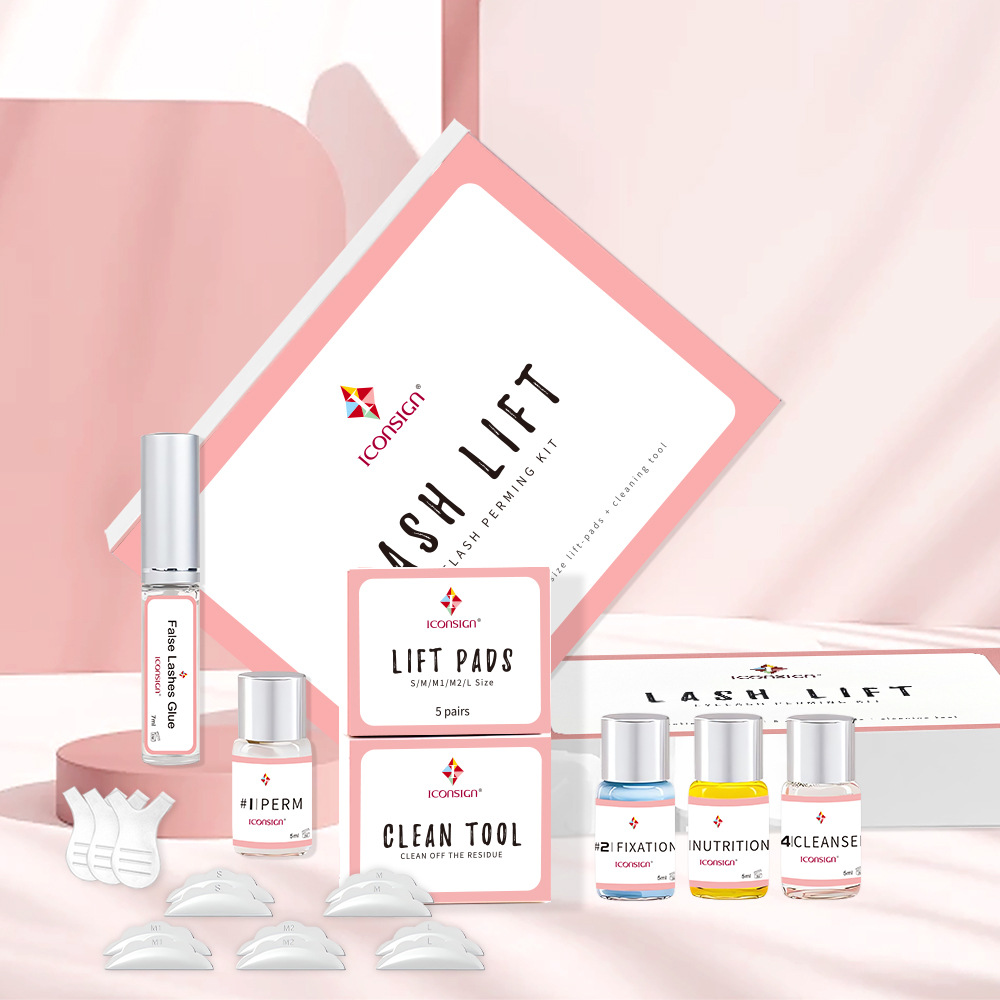 Transfronterizo ICONSIGN simple herramienta de Perm de pestañas de larga duración curling queratina perm traje de pestañas fabricante