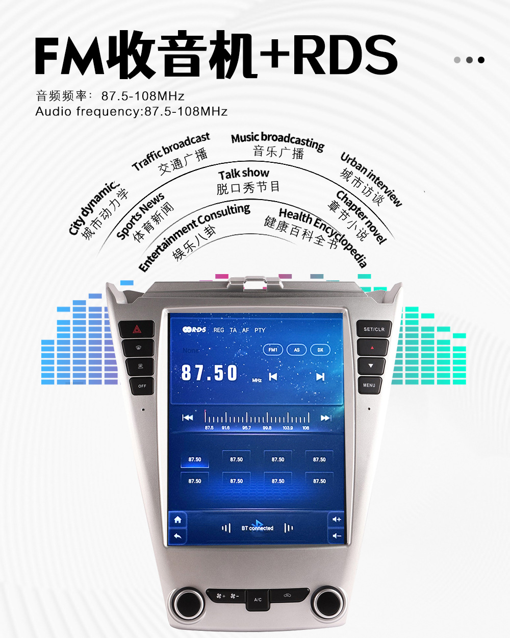 Suitable for Chevrolet Equinox 10-16 Car Central Control Screen Navigation Radio All-In-One Machine