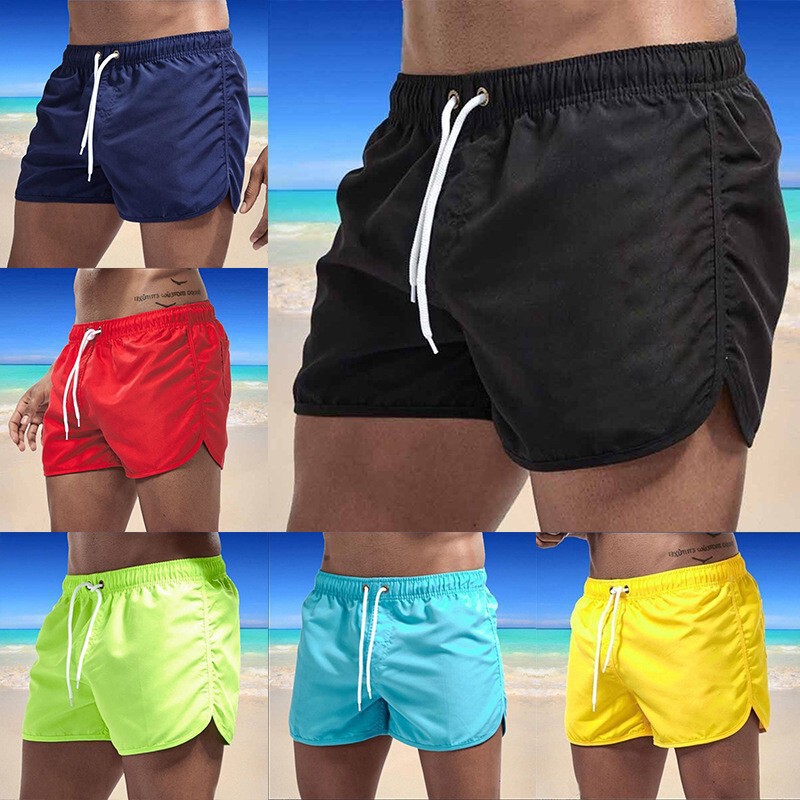 2025 New Breathable Fitness Men's Fashion Sports Shorts Running Quick-Drying Pants Summer Thin Training Beach Pants