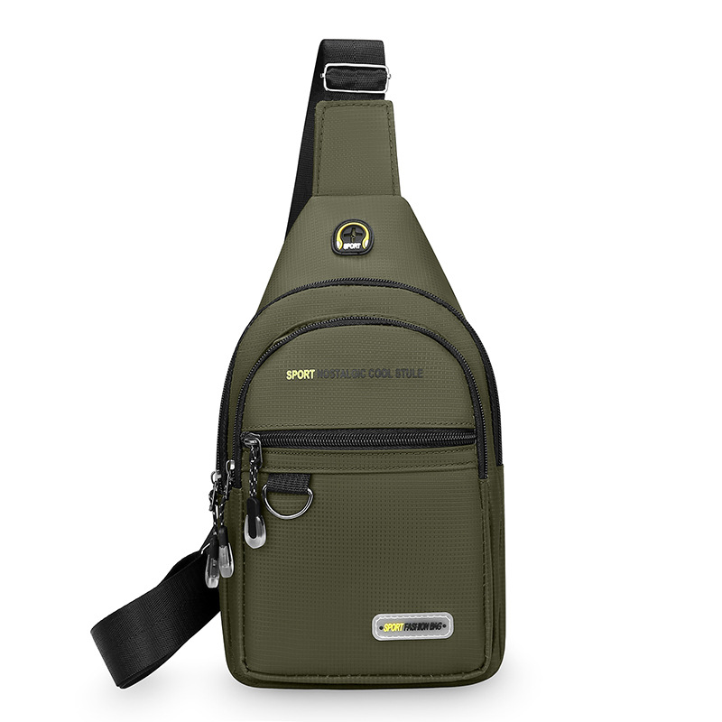 Bolso de pecho de moda moda nuevo hombre bolso de hombro casual portátil al aire libre bolso de viaje de bicicleta