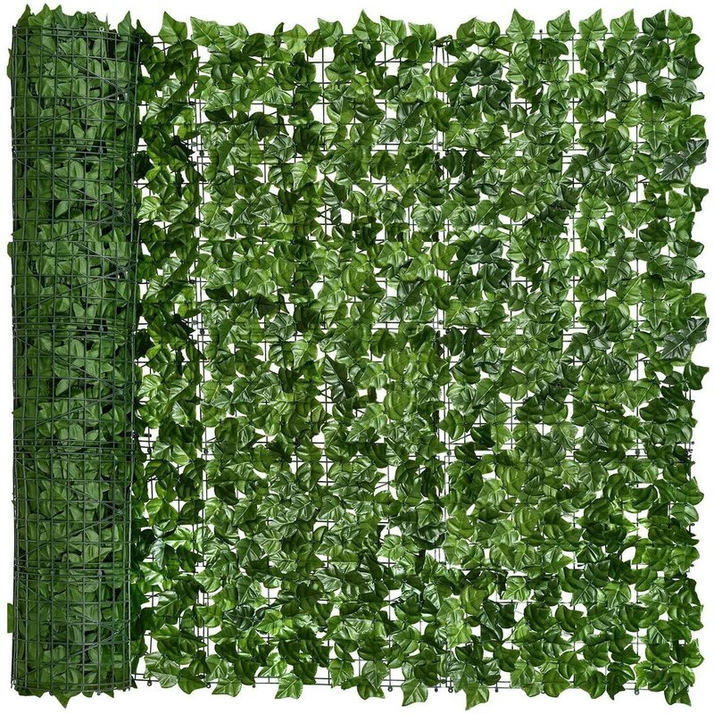 Artificial Green Plants, Ivy Privacy Fence, Climbing Plants, Outdoor Decoration, Fake Greenery for Courtyard and Balcony Screening
