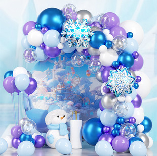 Cross-Border Birthday Party Balloon Set Balloon Birthday Atmosphere Props Layout High-End Background Wall 10 Years Old