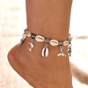 Fashionable retro ankle bracelet heart-shaped, European style