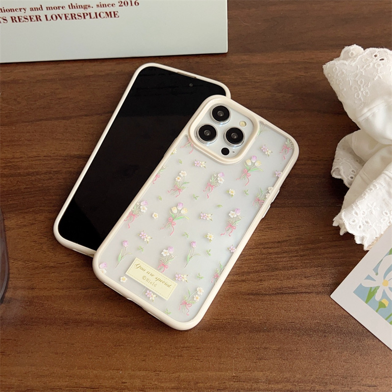 Custodia Daisy Tulip Bouquet 17/12 per iPhone 13/14 MAX, 15/16 PRO_voghion.com