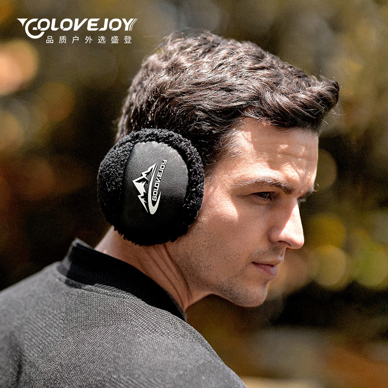 Winter New Warm Ear Cover for Men Outdoor Travel Windproof Fleece Ear Bag with Foldable Design for Wearing Back Ear Warmer Wholesale