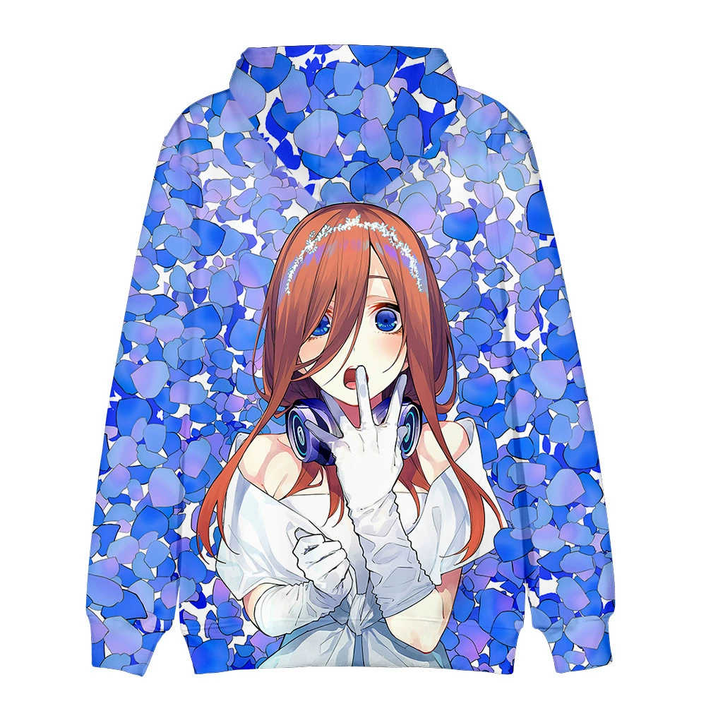 what is a youth hoodie 3D Anime Hoodies Sweatshirts Cute Nakano Miku The Quintessential Quintuplets Men Woman Hooded Casual Boy Girl Kids Clothing what is a youth hoodie