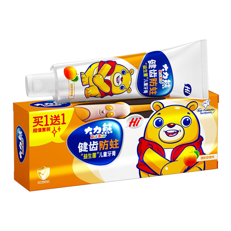 Children's Toothpaste with Probiotics and Fruit Flavor, Decay-Preventing and Fresh Breath, Suitable for Ages 0-12, Wholesale Baby Toothpaste
