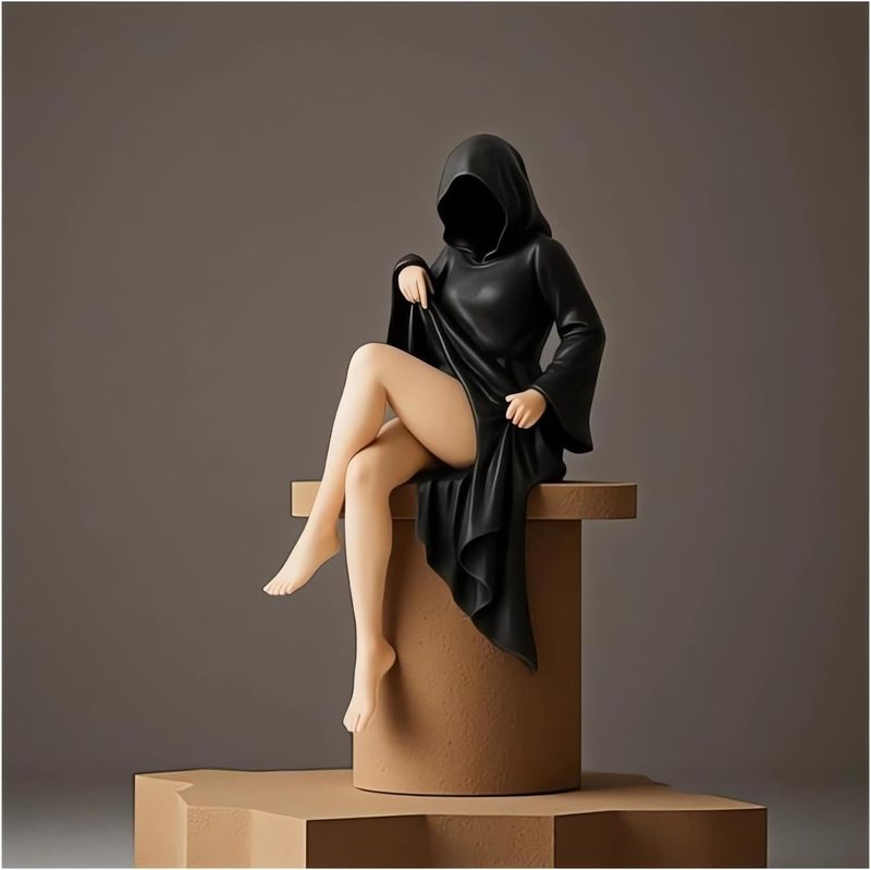 ハロウィン神秘的な像ゴシック神秘的な樹脂装飾品ホームデスクトップ彫刻装飾品|undefined