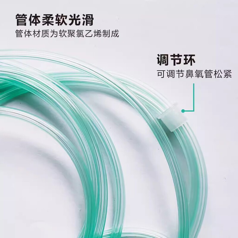 病院用使い捨て鼻腔酸素管家庭用二重鼻詰まりソフト酸素供給鼻製酸素機酸素気管酸素吸入管華越|undefined