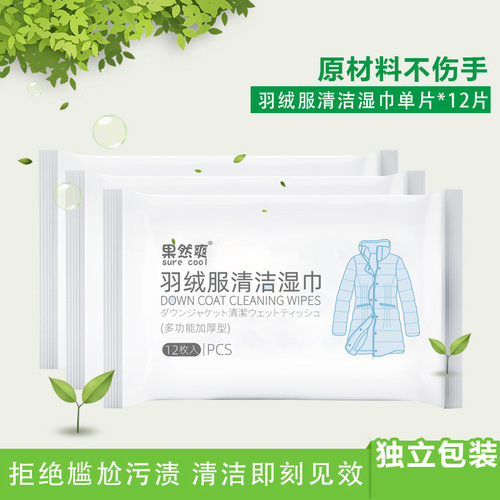 Indeed, Feather Down Jacket Cleaning Wipes - Waterless Cleaning Wipes for Removing Dirt and Oil - Manufacturer Direct Supply with Drop Shipping
