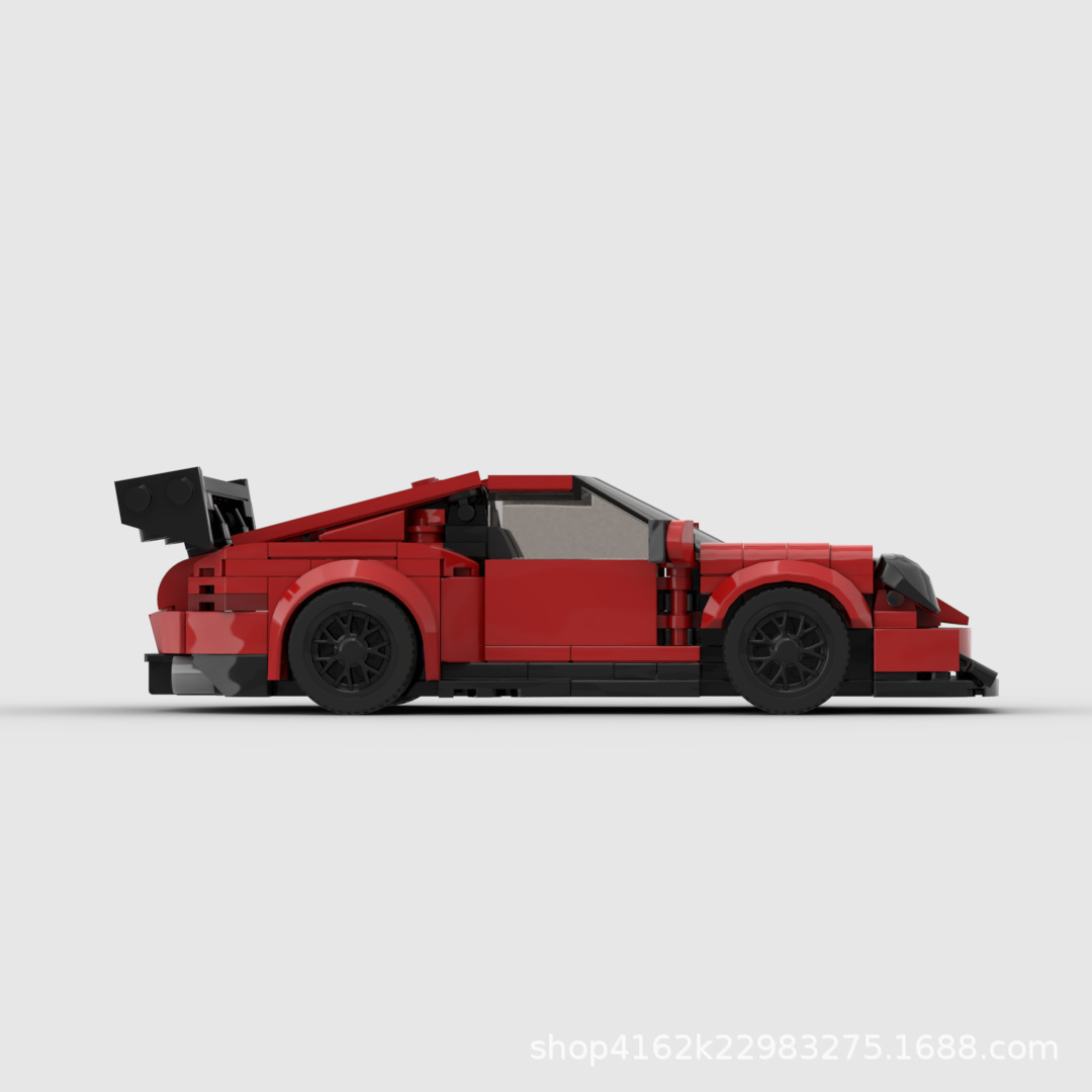 Compatible con Lego Bao Shi Jie 911GT3RS Racing Supercar 992moc Speed 8 grid car boy bloques de construcción