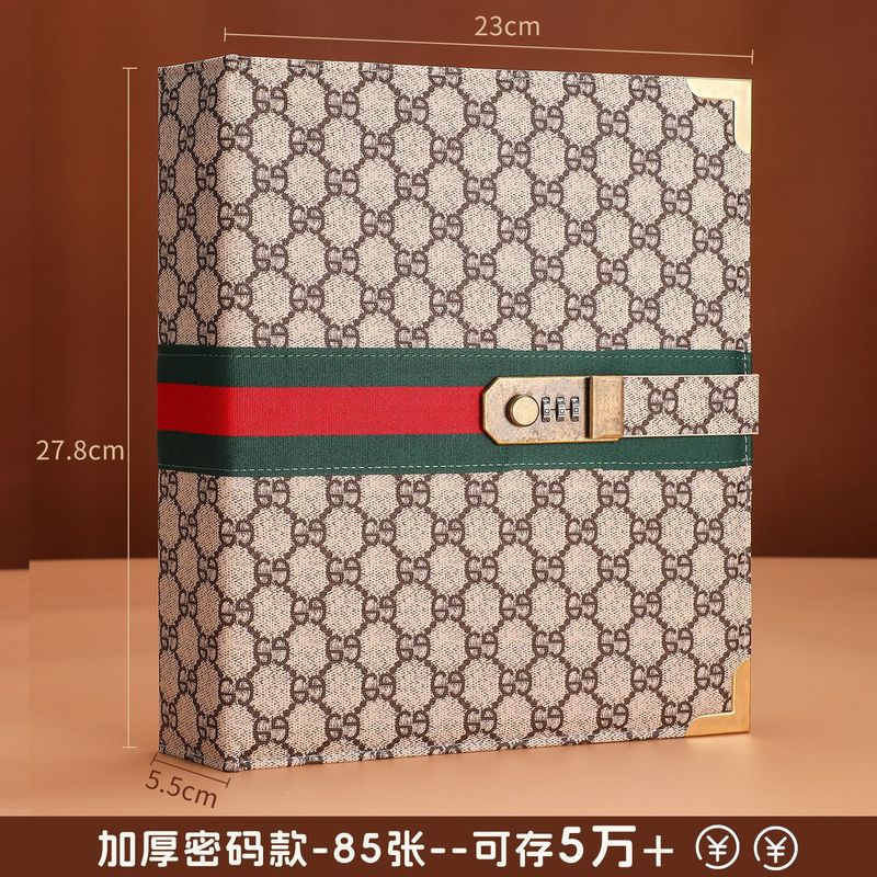 新款10万5万存钱本现金收纳册轻奢钱币纪念币收藏册压岁钱攒钱本|undefined