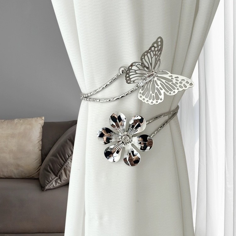 Ajustable de metal dos cortinas de flores correa de cortinas de flores botón de cortinas para decoración doméstica especial cortinas de cortinas al por mayor