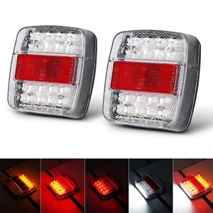 Cross-border truck brake light 12V truck trailer electronic turn signal light 26LED license plate light spot tail light