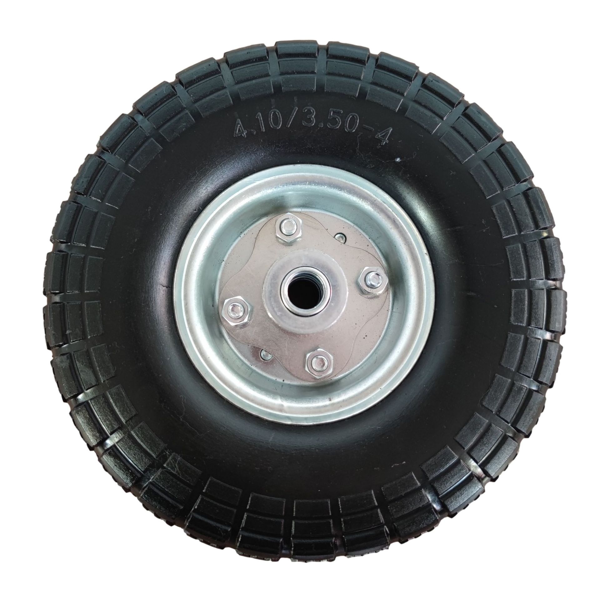 4.10/3.50-4pu发泡轮10英寸防爆手推车实心轮胎无内胎工具车轮子